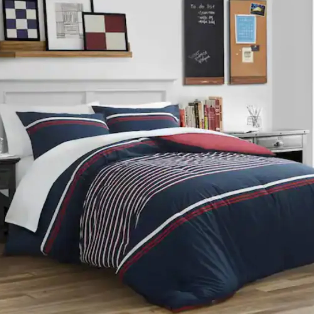 Nautica Mineola Full/Queen Duvet Cover + Standard Sham Set